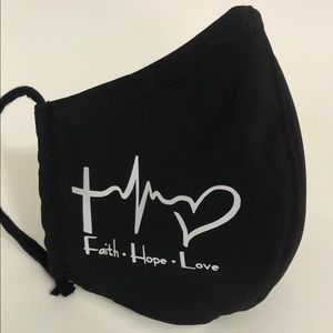 Faith Hope Love Fabric Cloth Mask Face Cover